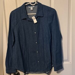 Old Navy Denim Button Down Shirt